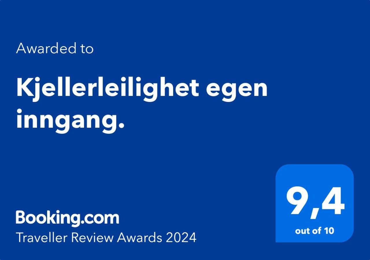 Kjellerleilighet Egen Inngang. Stange Ngoại thất bức ảnh